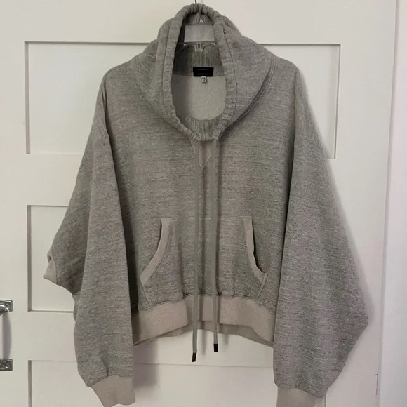 R13 Funnel neck Cropped Popover - Picture 2 of 6